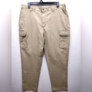 LL Bean Pants Mens 40x32 Classic Fit Tan Khaki Cargo Hike Tropic Weight 301315